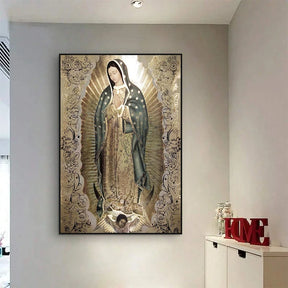 Arte de Parede Retrô Senhora de Guadalupe