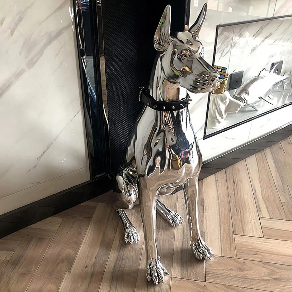 Escultura Doberman