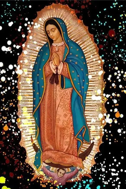 Arte de Parede Retrô Senhora de Guadalupe